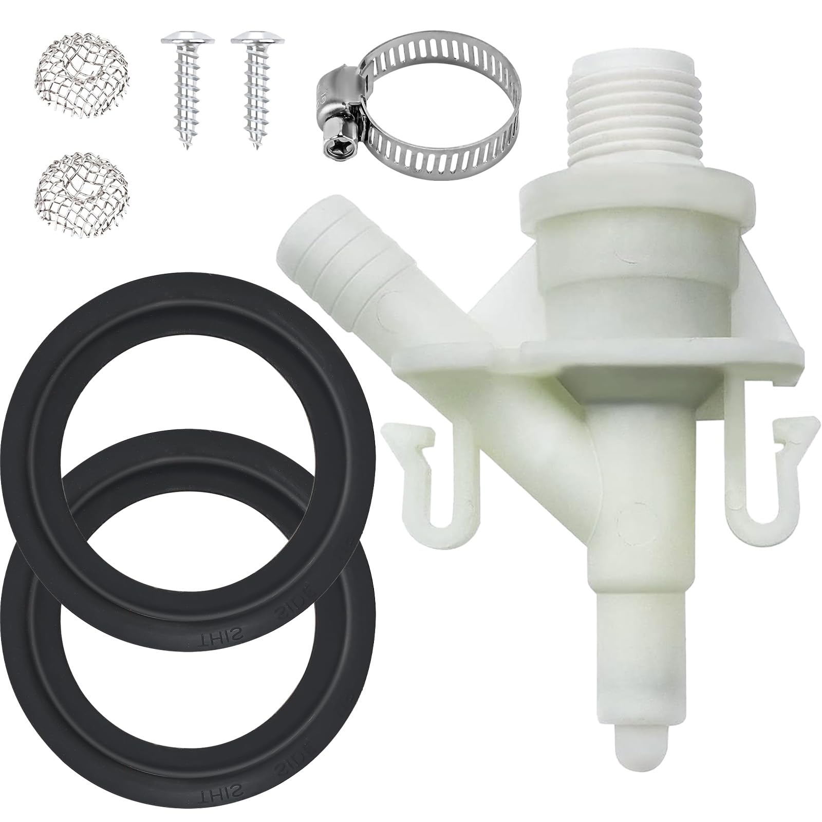 Kit de valve d'eau de rechange 385311641 pour toilettes Sealand Dometic RV 300, 301, 310, 311, 320, 321, 321, avec joint à bille 385311658