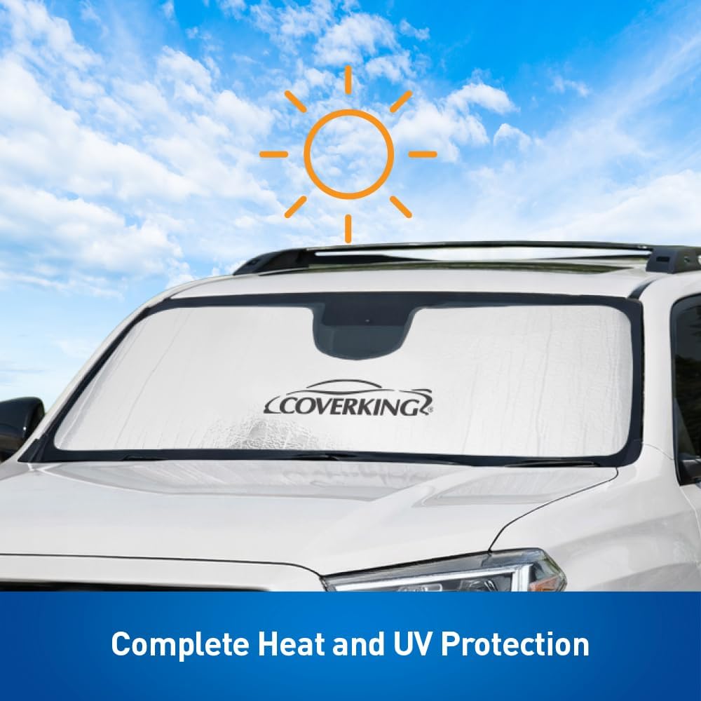 Roll-up Windshield Sunshade Compatible with Toyota 4Runner 2025-2026 - Custom Fit UV & Heat Reflective Sunshield, Interior Protection, Fits All Trims with Sensors