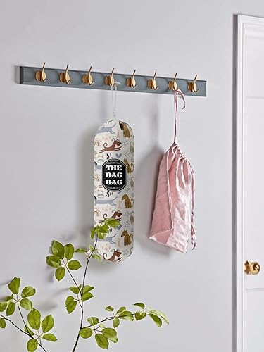 Miniatura 5 de Organizador de bolsas de comestibles para bolsas de compras, bolsas de plástico de montaje en pared, dispensadores de contenedores de