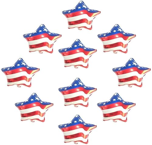 Miniatura 4 de Soochat Globos del 4 de julio, globo patriótico, globos de Mylar de bandera estadounidense para decoración de fiesta del día de la independencia, 10