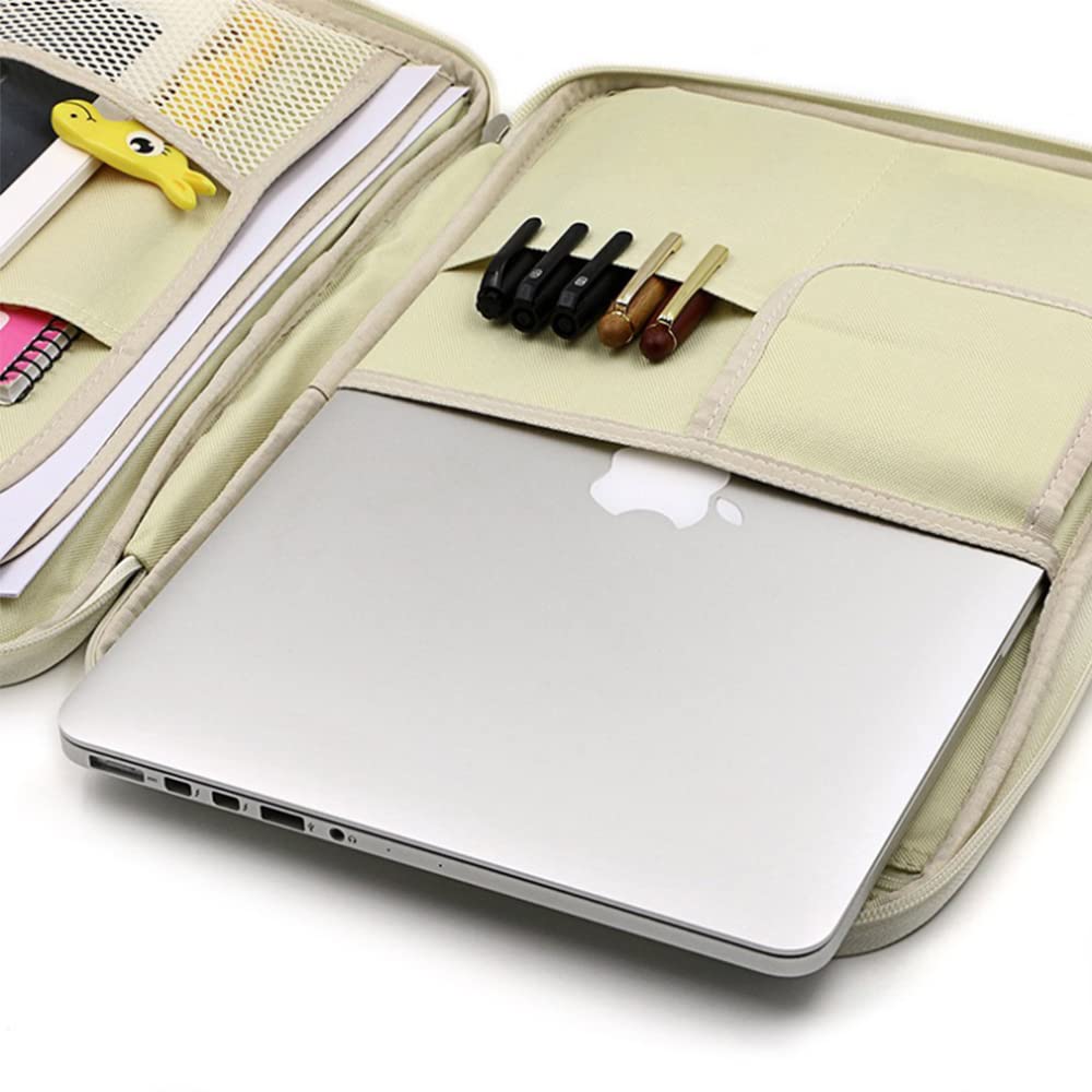 Cartella portadocumenti impermeabile formato A4, in tessuto Oxford, borsa multifunzione con cerniera e maniglia per libri, documenti, quaderni