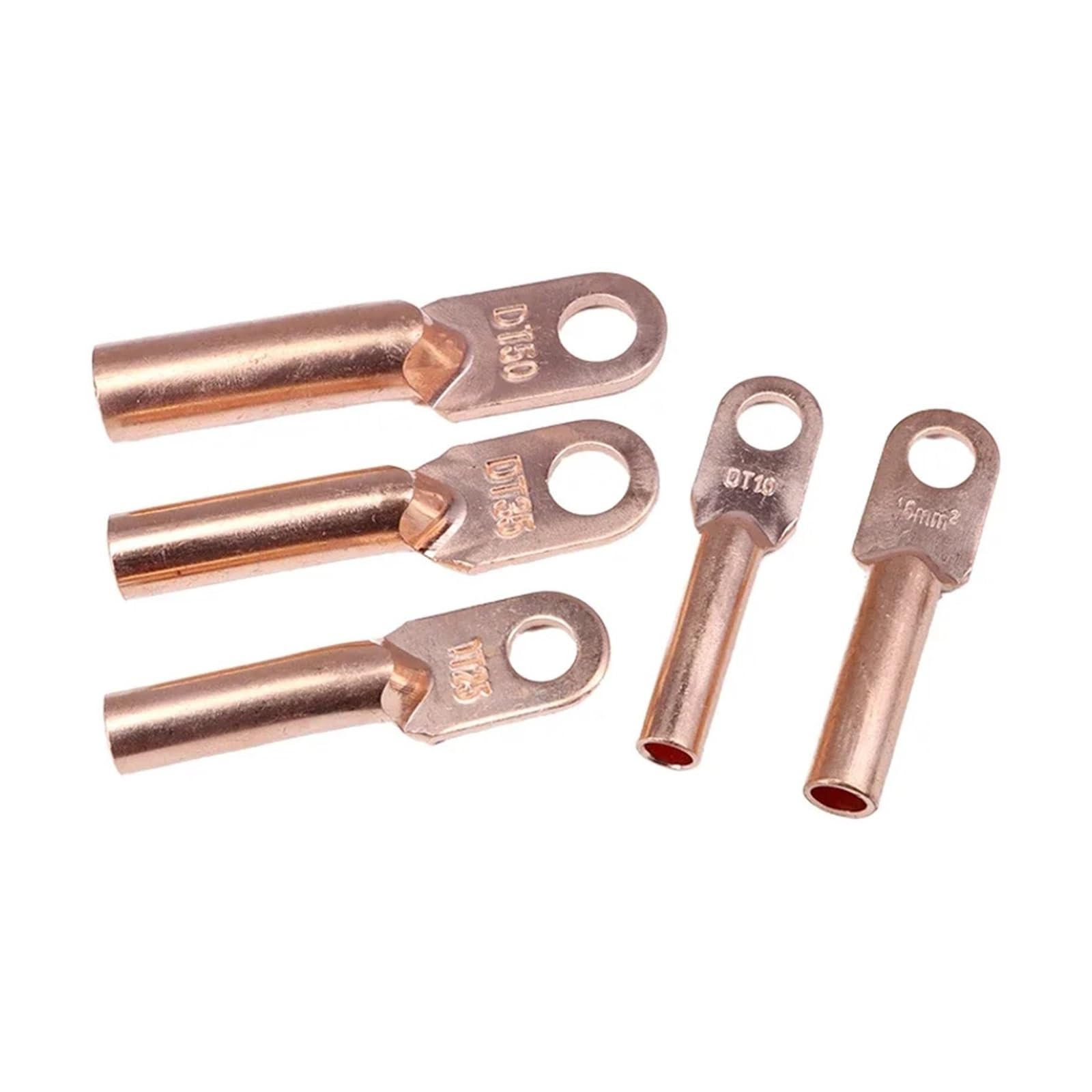 Filo A Crimpare Connettore Auto Morsettiera In Rame DT-10/16/25/35/50 Cavo Della Batteria Terminali A saldato A Capicorda(Copper DT-35,10pcs)