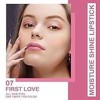 Vista 7 de Oulac Lápiz labial Warm Pink Shine - Lápiz labial hidratante con brillo, bálsamo labial con tinte, acabado jugoso con brillo transparente, fórmula