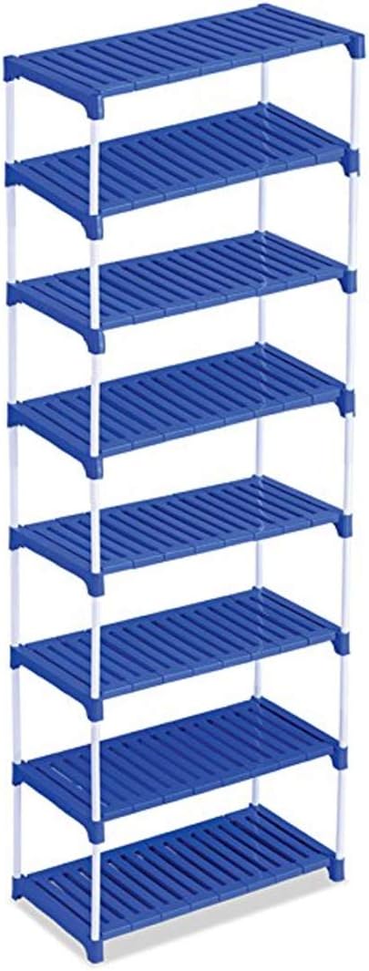 Ebee Metal Multipurpose Rack (8 Step, Blue)