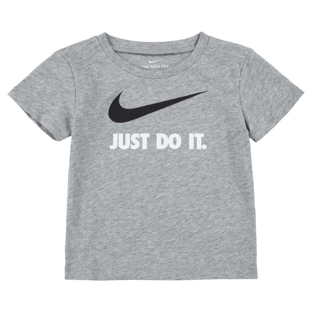 Nike Men's Grey Baby Boys Jdi Swoosh T-Shirt In 12 Months By Childsplay Clothing