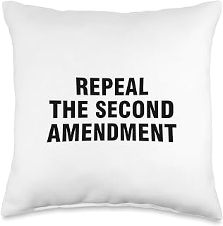 Repeal The Second Amendment Throw Pillow, 16x16, Multicolor