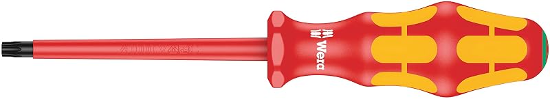 Chave de fenda isolada VDE Wera Kraftform Plus 167 i Torx TX30, haste de 10,2 cm (4 pol.) – 1 unidade