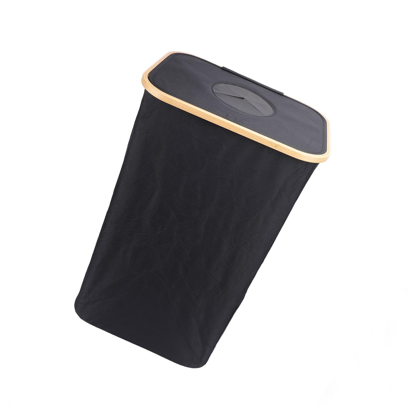 Pongnas Sacco per Raccolta Differenziata Pieghevole 44 X 33 X 73 Cm con Sacco Interno Lavabile Rimovibile per Cucina Casa Ufficio Uso Interno Esterno (BLACK)