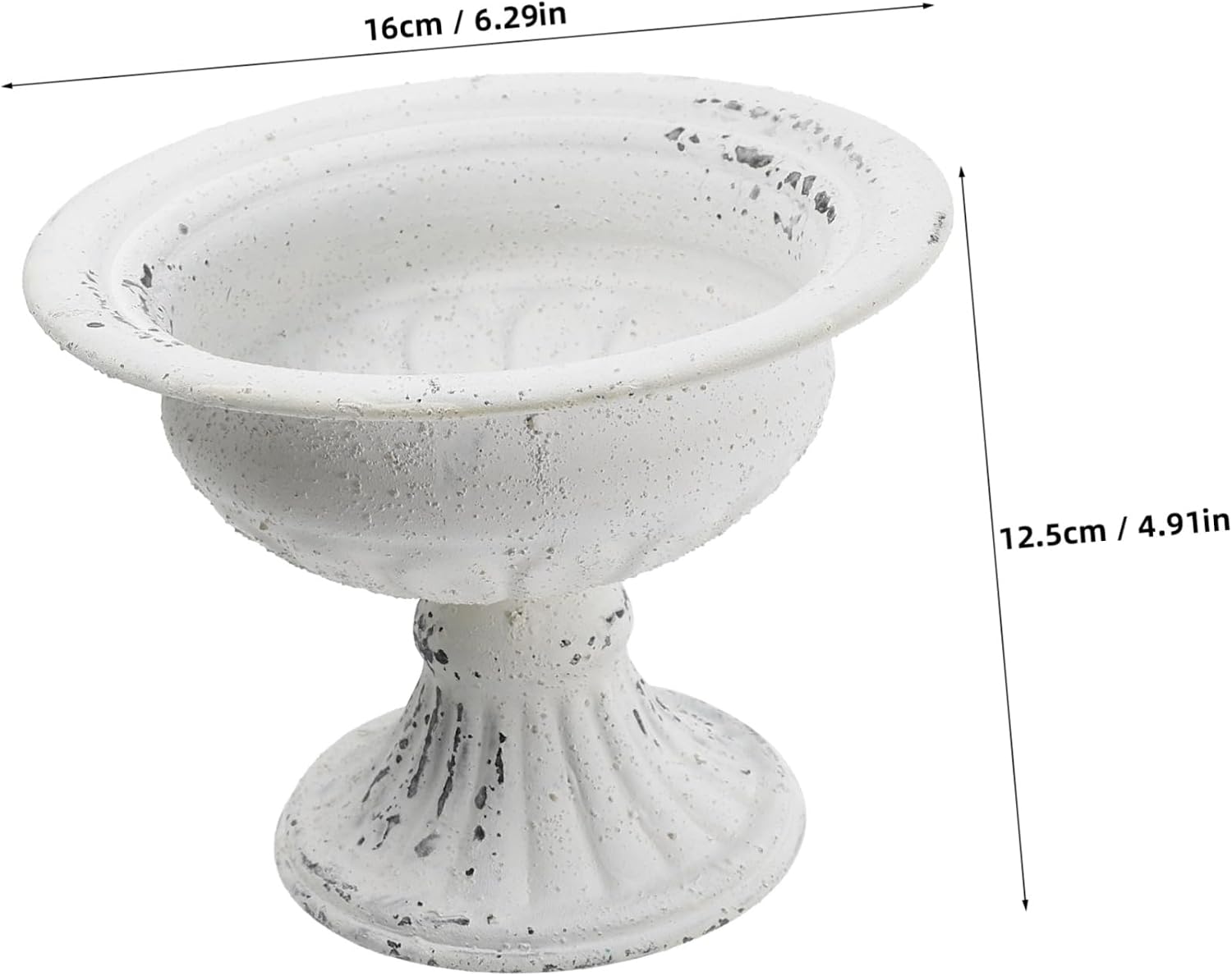 Metal Roman Flowerpot Vintage Style Flower Arrangement Vase for Home Office Stable Base Easy to Clean