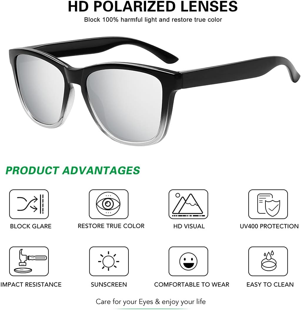 MEETSUN Polarized Sunglasses for Women Men Trendy Classic Retro Designer Style - Image 3