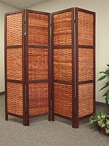1414-FS16688 Proman Products Saigon Folding Screen Walnut