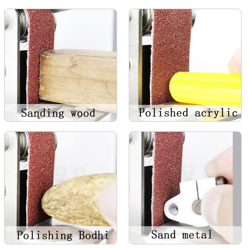 Bandes abrasives, Lot de 10 bandes abrasives 330 x 30 mm for ponceuse à bande, grain 1000, for bois, métal, polissage, papier de verre(800#)