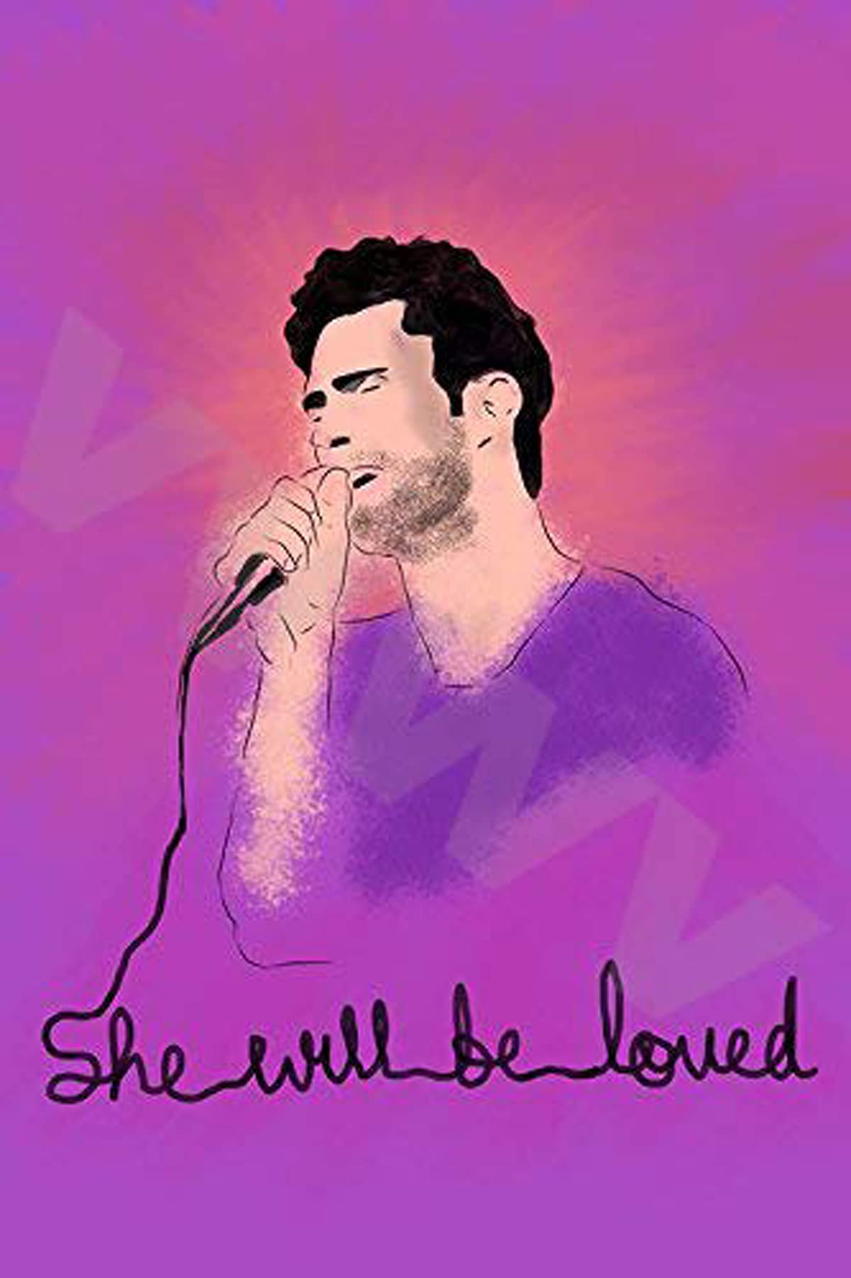 Adam Levine Maroon Artwork Poster 300 GSM Office Bedroom Poster Stylish Big Size Boys Home Decoration Photography Posters W X H 8.5 X 11.5 Inch Pack of 2
