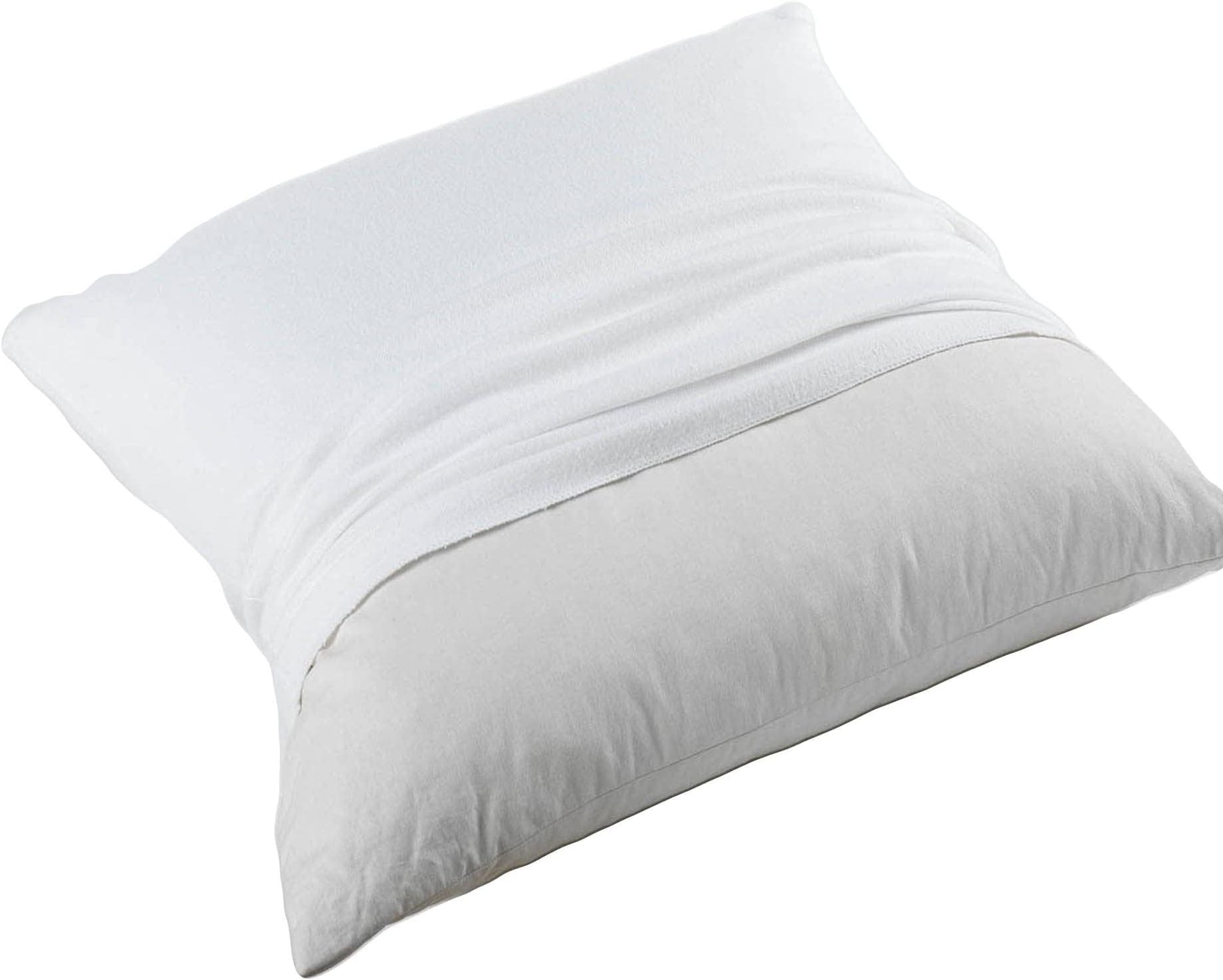 douceur d'intérieur 1640746 Protège Oreiller Molleton Uni Blanc 65 x 65 cm (Lot de 5)