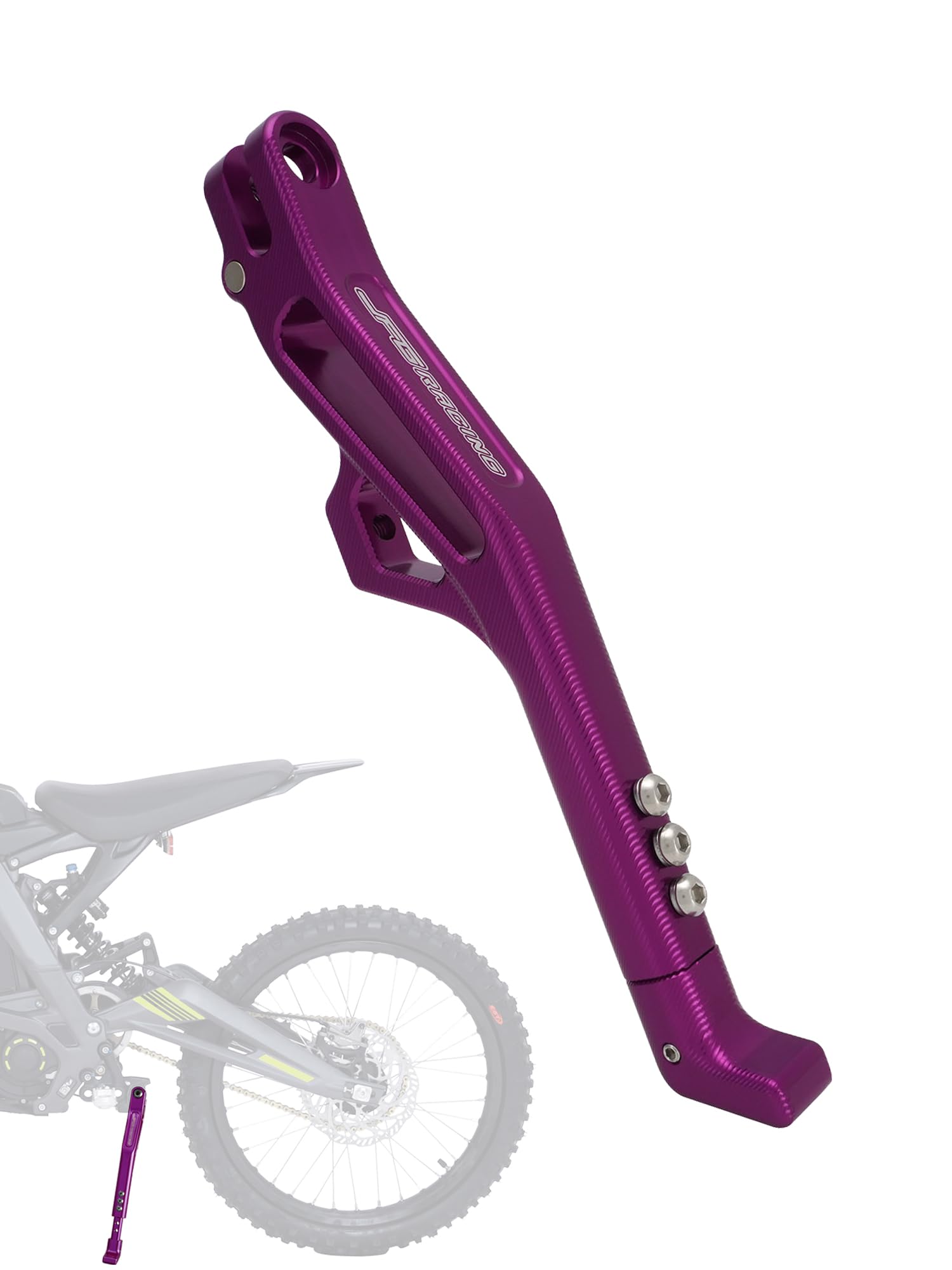 Kickstand for Surron Light Bee,CNC Foot Pegs Kick Stand for Electric Dirt Bike Surron Light Bee X and S/Talaria Sting/X160/X260-Purple