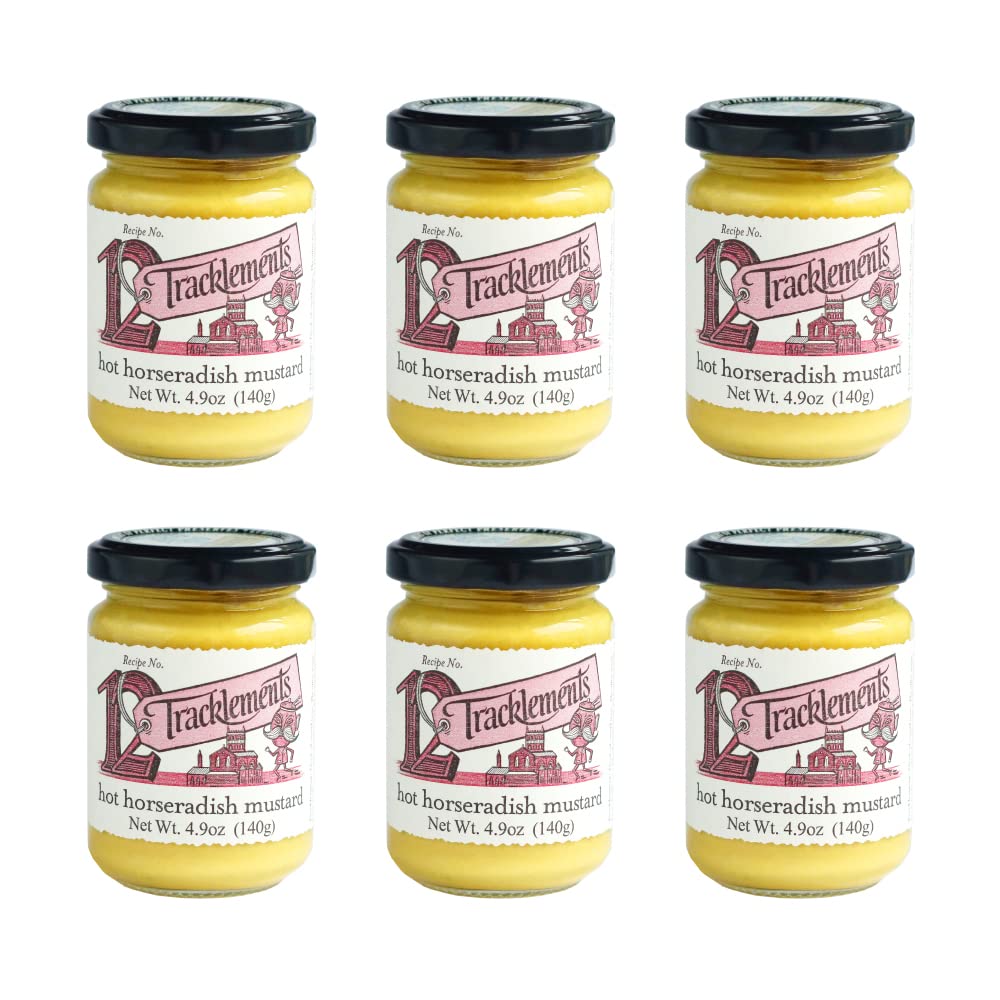 TRACKLEMENTS Hot Horseradish Mustard Spicy Hot Yellow