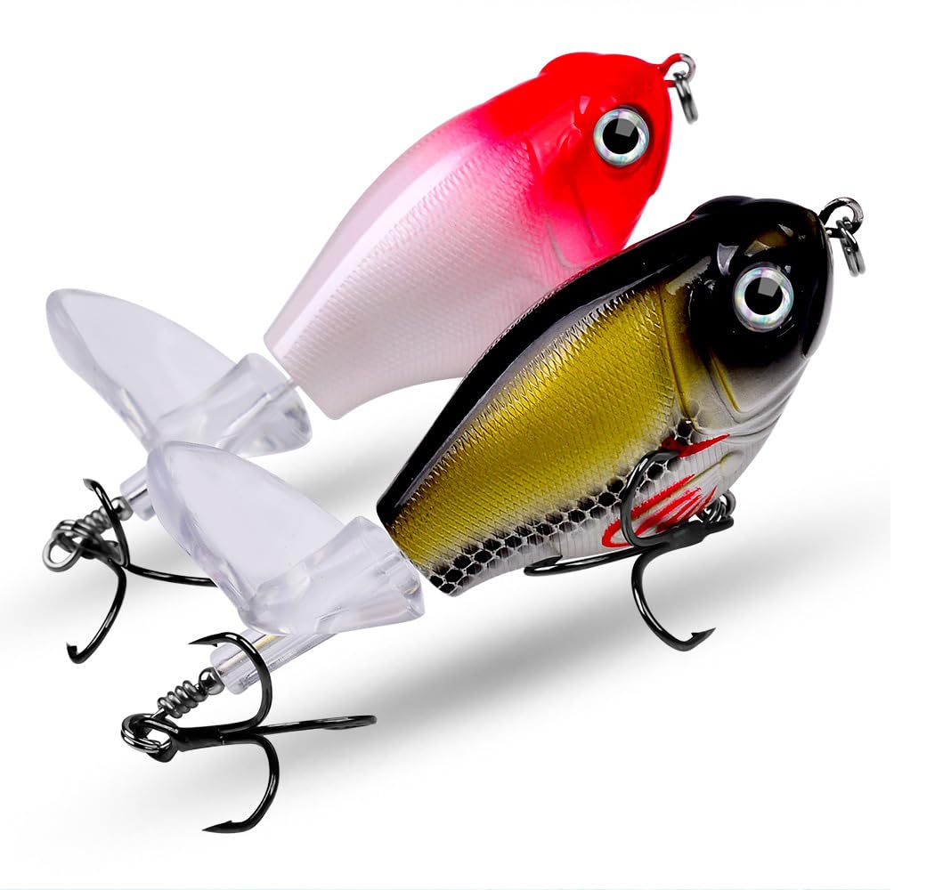 KTGCOZS Pack of 5 Propeller Noise Bait Surface Tractor Lure 1/2oz Bionic Bait : Sports & Outdoors