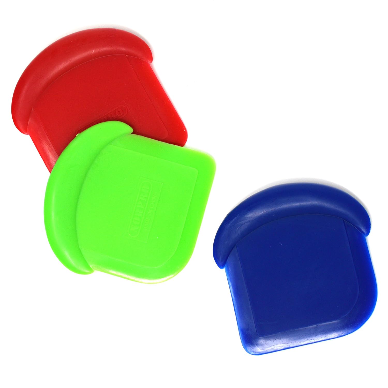 Norpro My Favorite Scraper, 3 Piece Set, Red/Blue/Green - Image 2