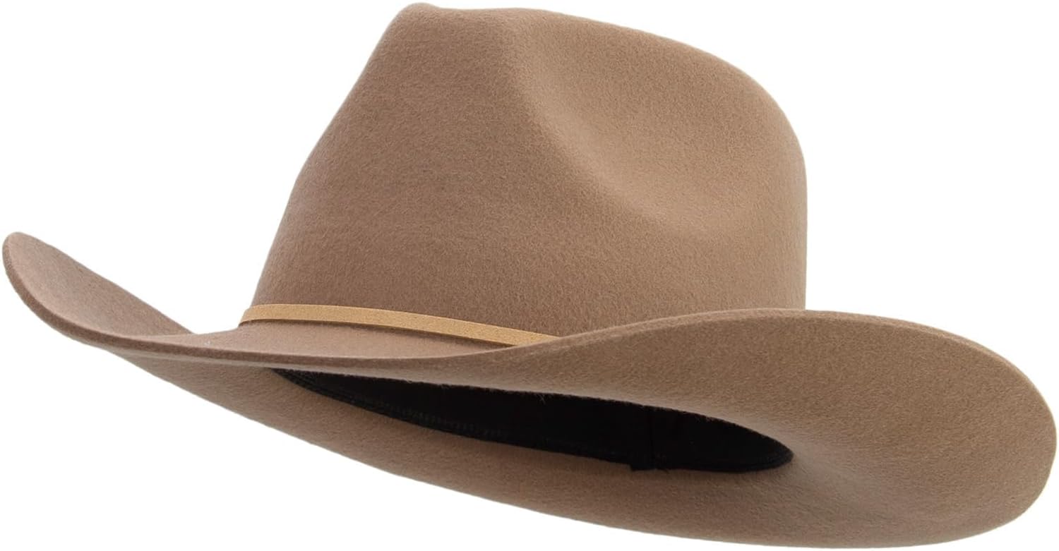 Jeanne Simmons Women's Stiff Brim Fedora Crown Cowboy Hat