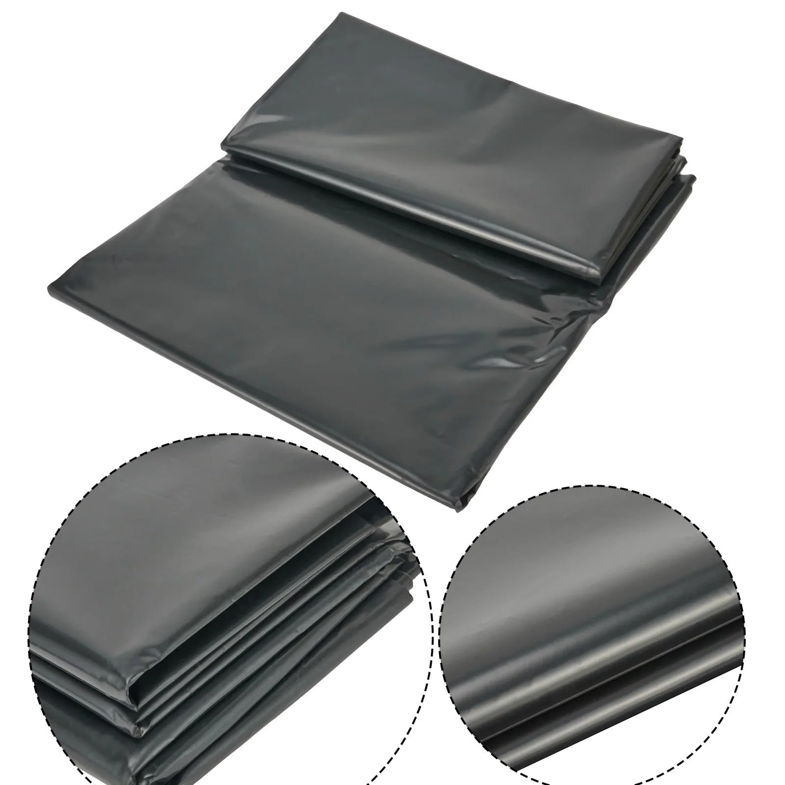 Liner para estanque de jardín Revestimiento negro impermeable for estanque, piscinas de jardín, tela reforzada, revestimiento for paisajismo de peces, cubierta de película for estanque for el hogar(3X
