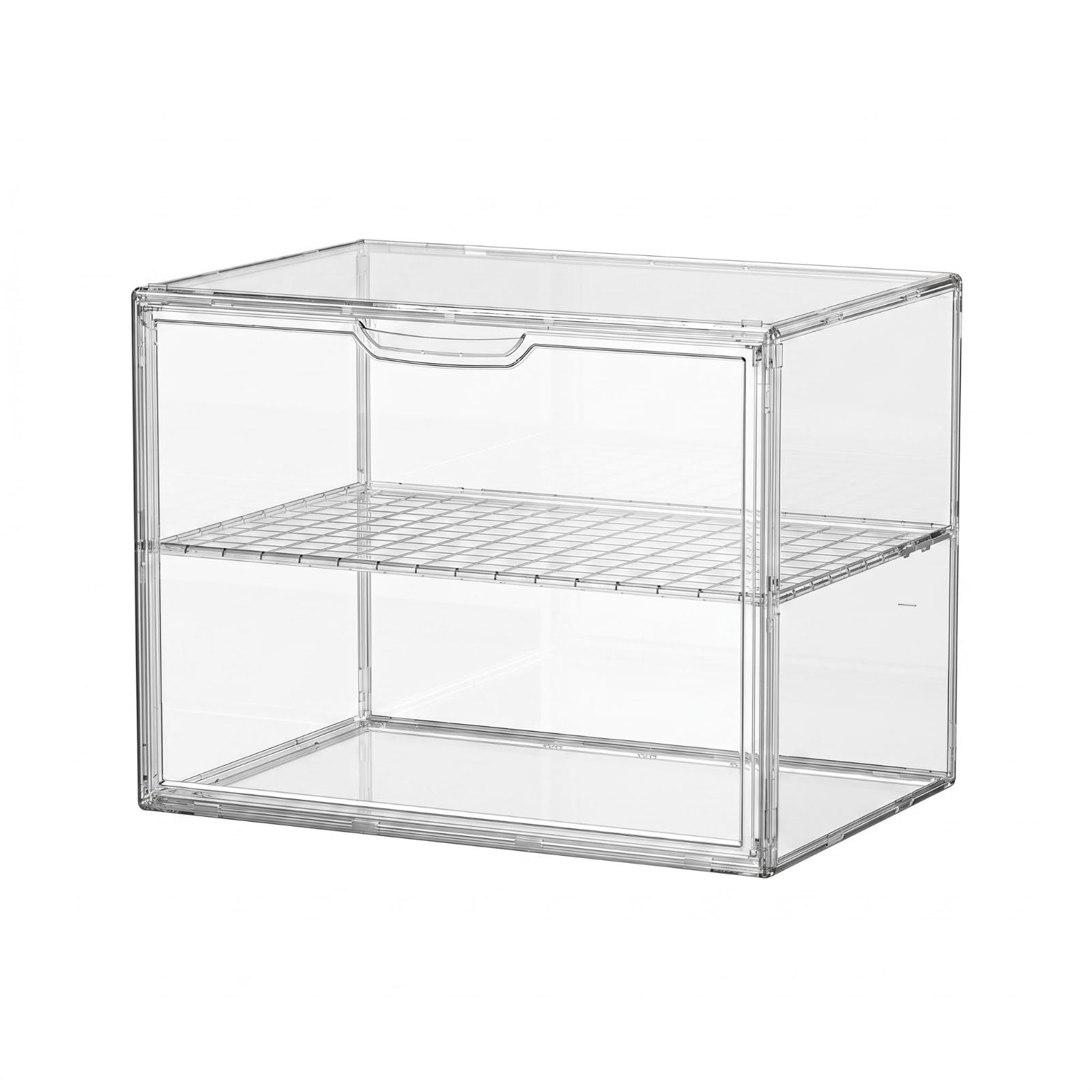 Transparent Handbag Display Case Stackable Clear Acrylic Bag Box for Closet, Wardrobe, Bedroom, 36x27x25cm, 1 Partition H | Home & Garden | Household Supplies & Cleaning-image-14