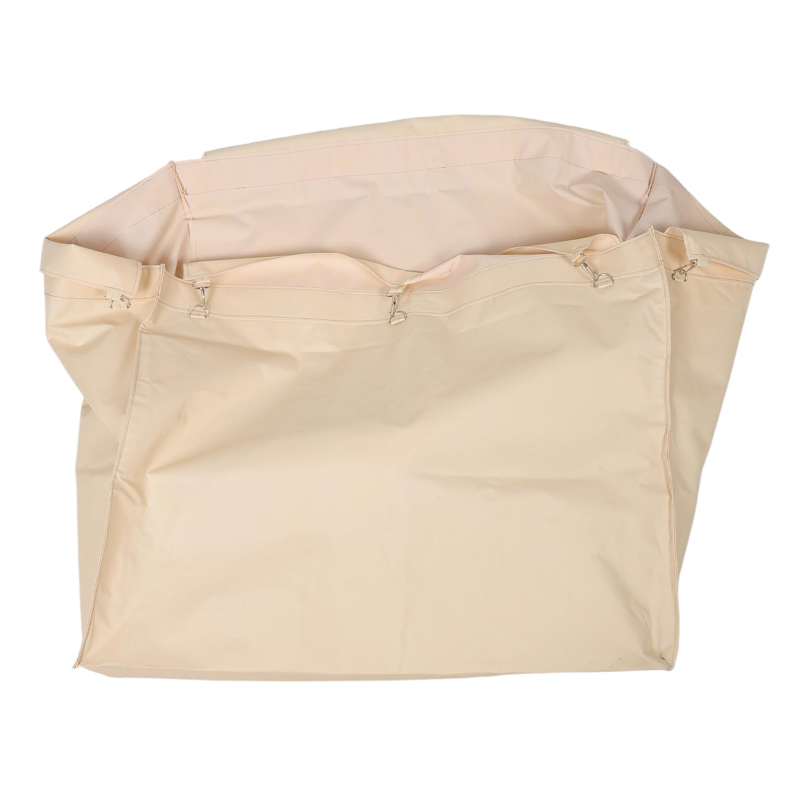 Borsa Interna Rimovibile per Carrello Lavanderia Beige Rettangolare con Fibbia in Ferro e Bordo Rinforzato per Uso Commerciale e Alberghiero