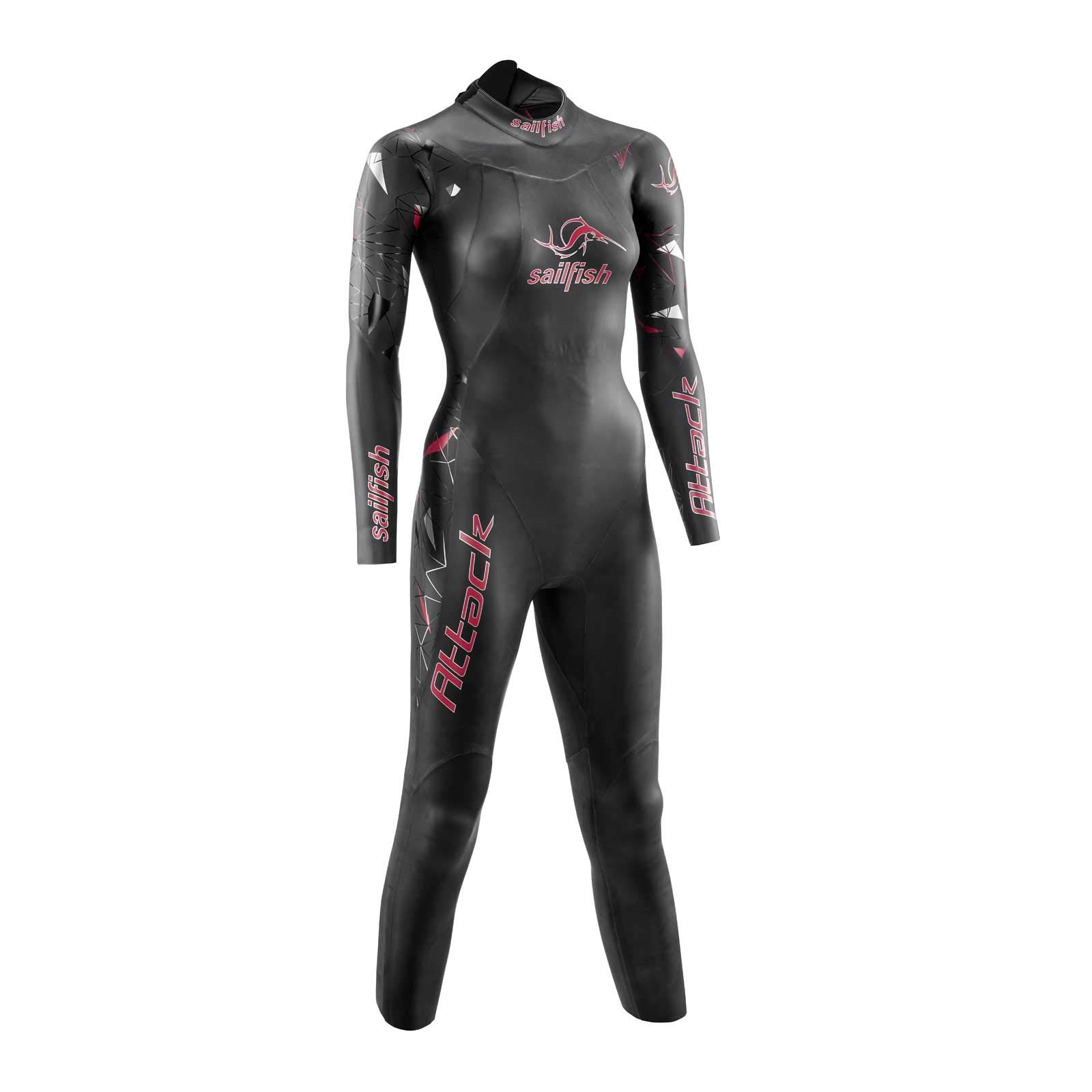 sailfish Attack Triathlon Wetsuit - Der Allrounder, Flexibilität und Auftrieb vereint im Neoprenanzug Herren in Größen XS bis XL und Wetsuits Damen in Größen W-XS bis W-L