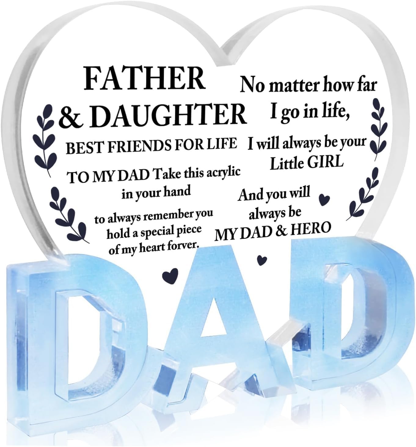 Birthday Gifts for Dad Engraved Acrylic Plaques Dad