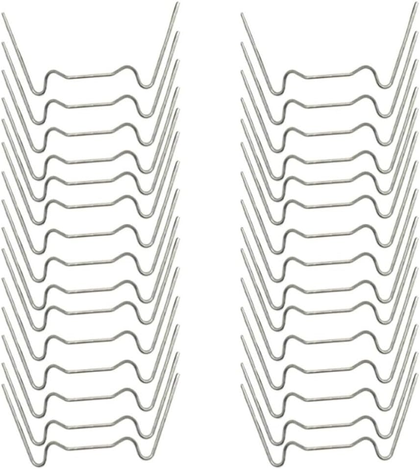 50pcs Garden Nails W Shape Stainless Steel Ground Pegs