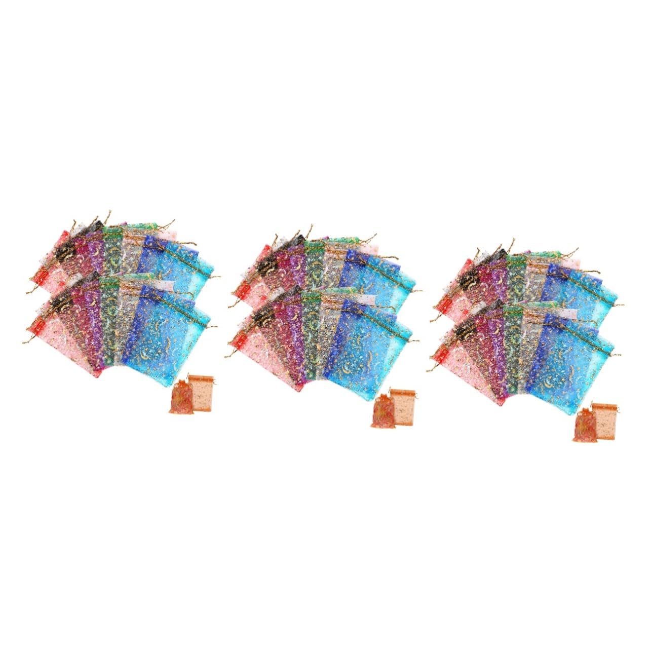 Beavorty 300 Stk Xingyue Mullbeutel Süßigkeitenbeutel Geschenktüten organza bags bonbontüten geschenketüten geschenkbeutel säckchen kleine Organzasäckchen Organzabeutel mit Kordelzug