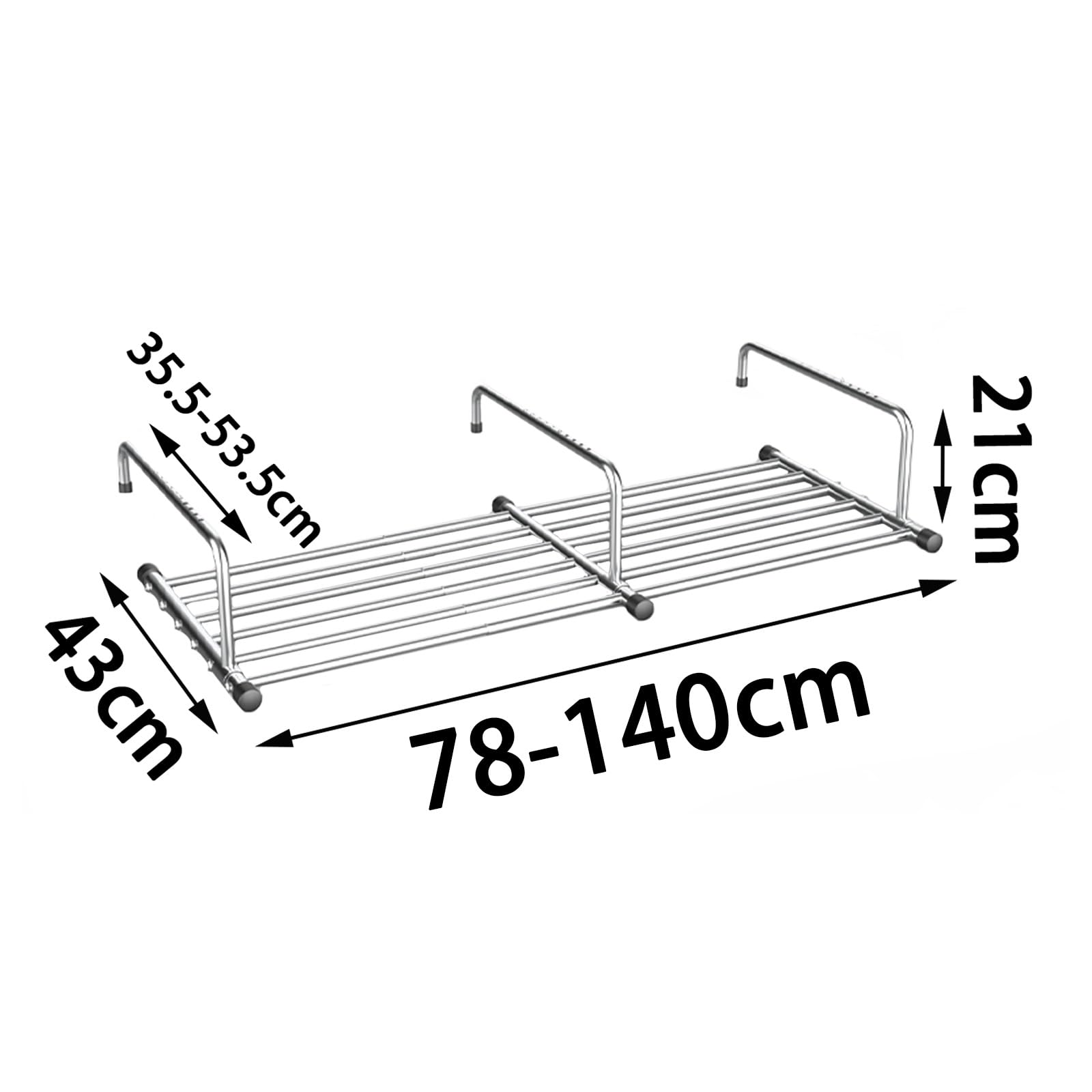Stendibiancheria pieghevole retrattile, da parete, in acciaio inox, per biancheria, scarpe, calze, asciugamani, piante in vaso, design salvaspazio