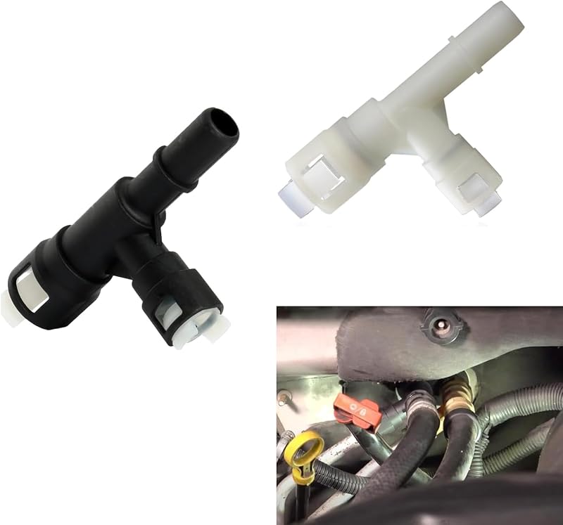 Conectores da Mangueira do Aquecedor Anyhut com Engate Rápido e Design de Três Vias para Cadillac, Chevrolet e GMC – 2 unidades