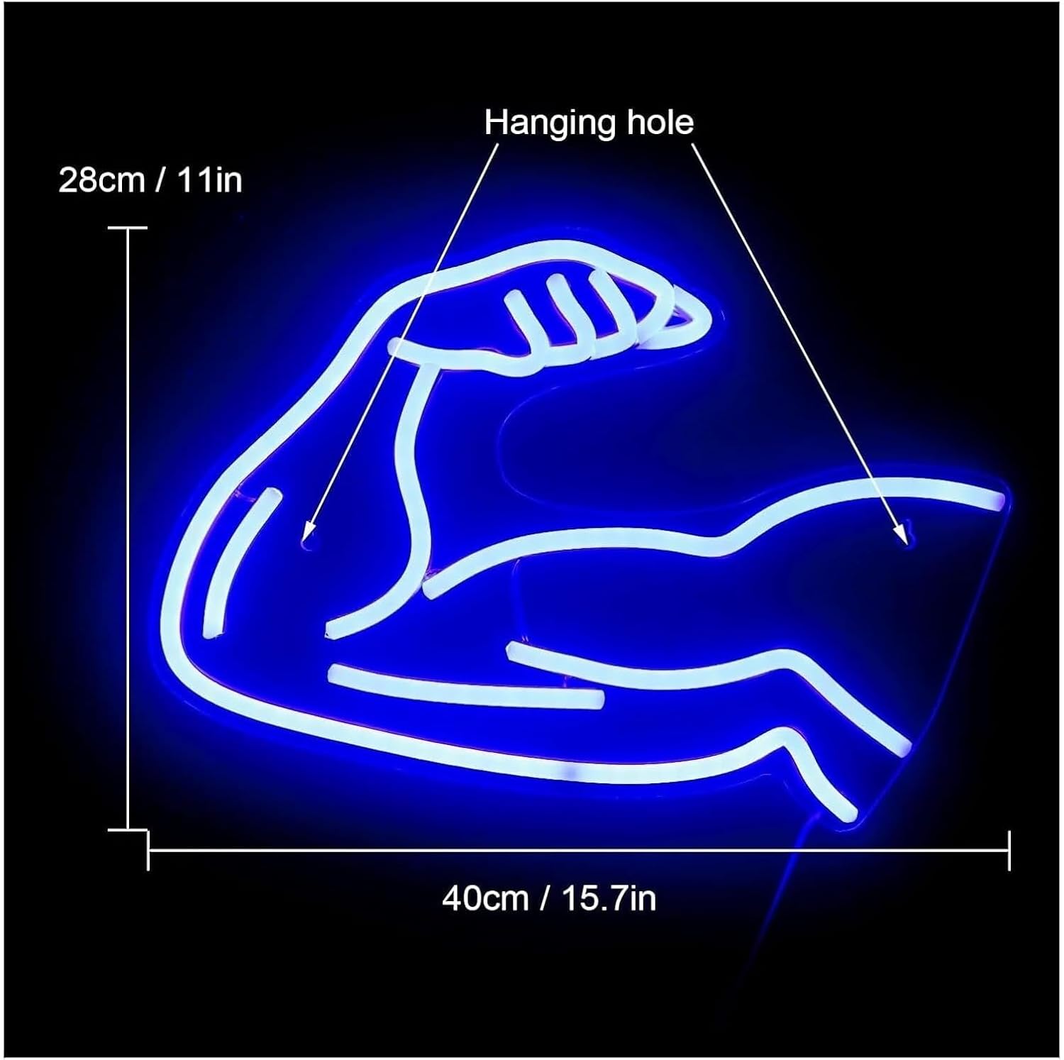 Soothing Atmosphere Neon Sign Lamp Muscular for Man Acrylic Wall Pub Beach Shop Restaurant image 2