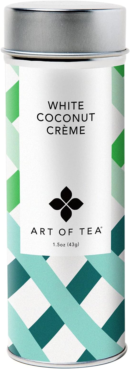 - White Coconut Crème 1.5oz | Artisan Loose Leaf Tea Tin
