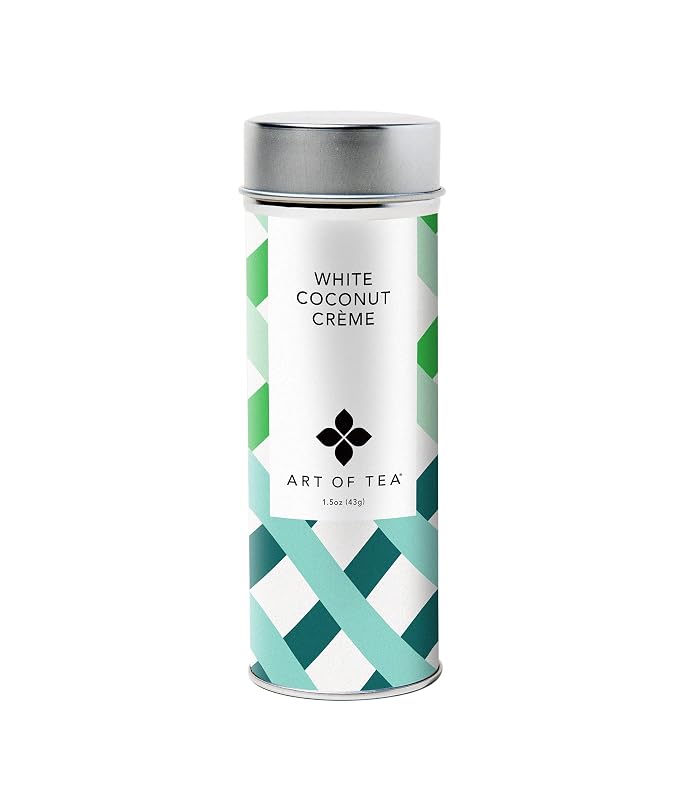 Art of Tea Chá Branco de Coco White Coconut Crème, folhas soltas, 42,53 g