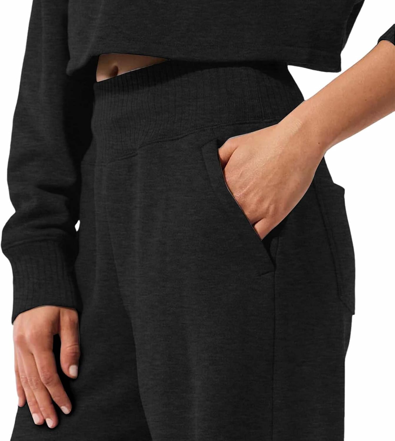 Wide Leg Sweatpants for Teen Girls Baggy High Waist Stretchy Straight Leg School Pants Kids Plain Athletic Joggers