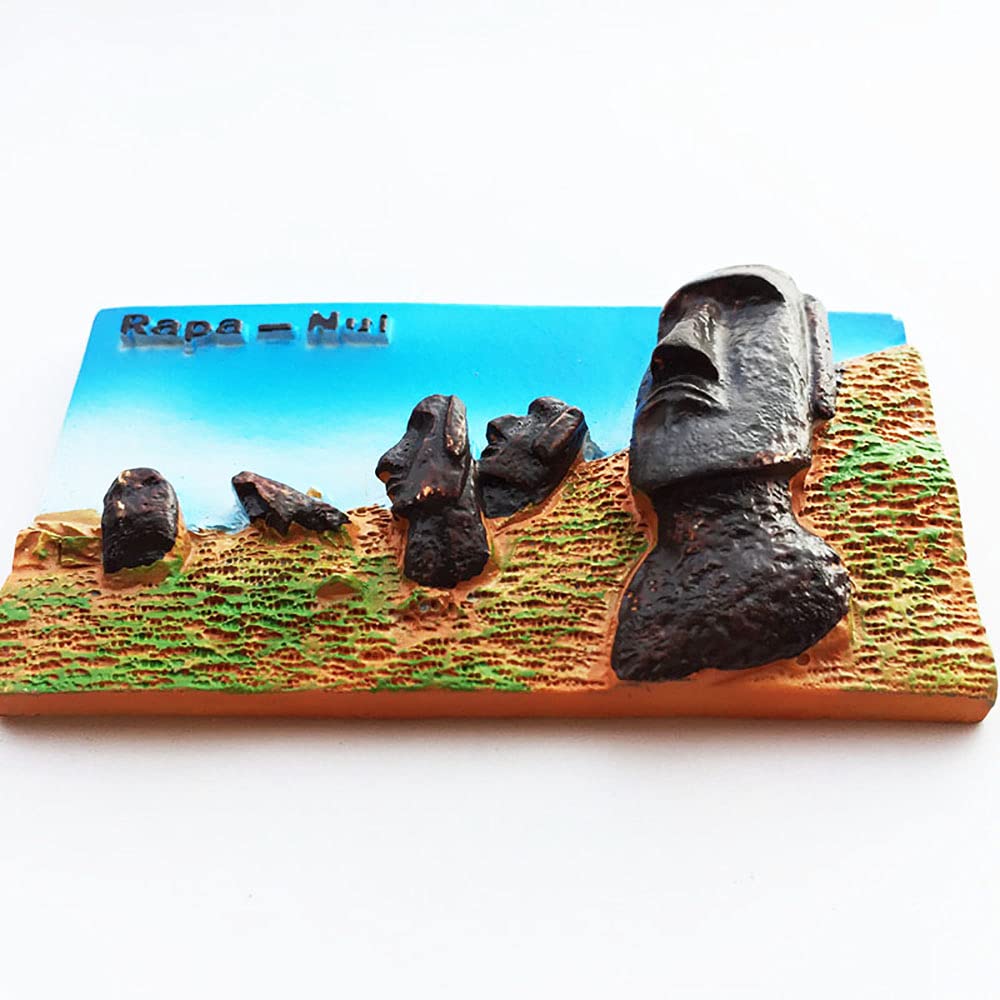 Magnete Frigorifero 3D Isola Di Pasqua - Souvenir In Resina, Idea Regalo Originale, 4x7 Cm - Foto 2