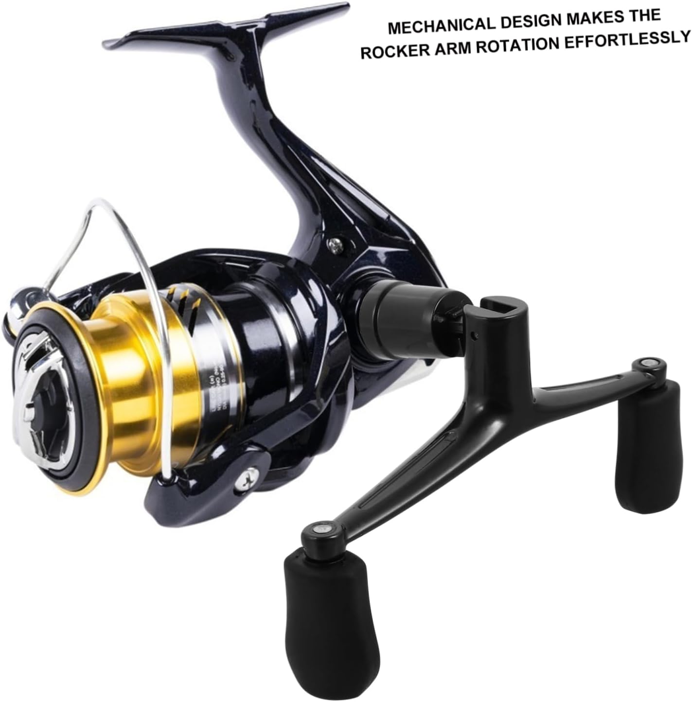 Abaodam Metal Fishing Rod Accessories Double-Grip Rocker Arm Fishing Reel Parts Reel Replacement