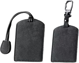 2 Pcs Key Card Holder Case, Card Case Cover, Key Card Protective Case Cover for Tesla, ID Card, Bank Cards, Credit Cards, Metro Card - Black