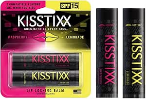 Amazon.com: KISSTIXX Lip Balm (SP 15) - Raspberry & Lemonade (2 Balms