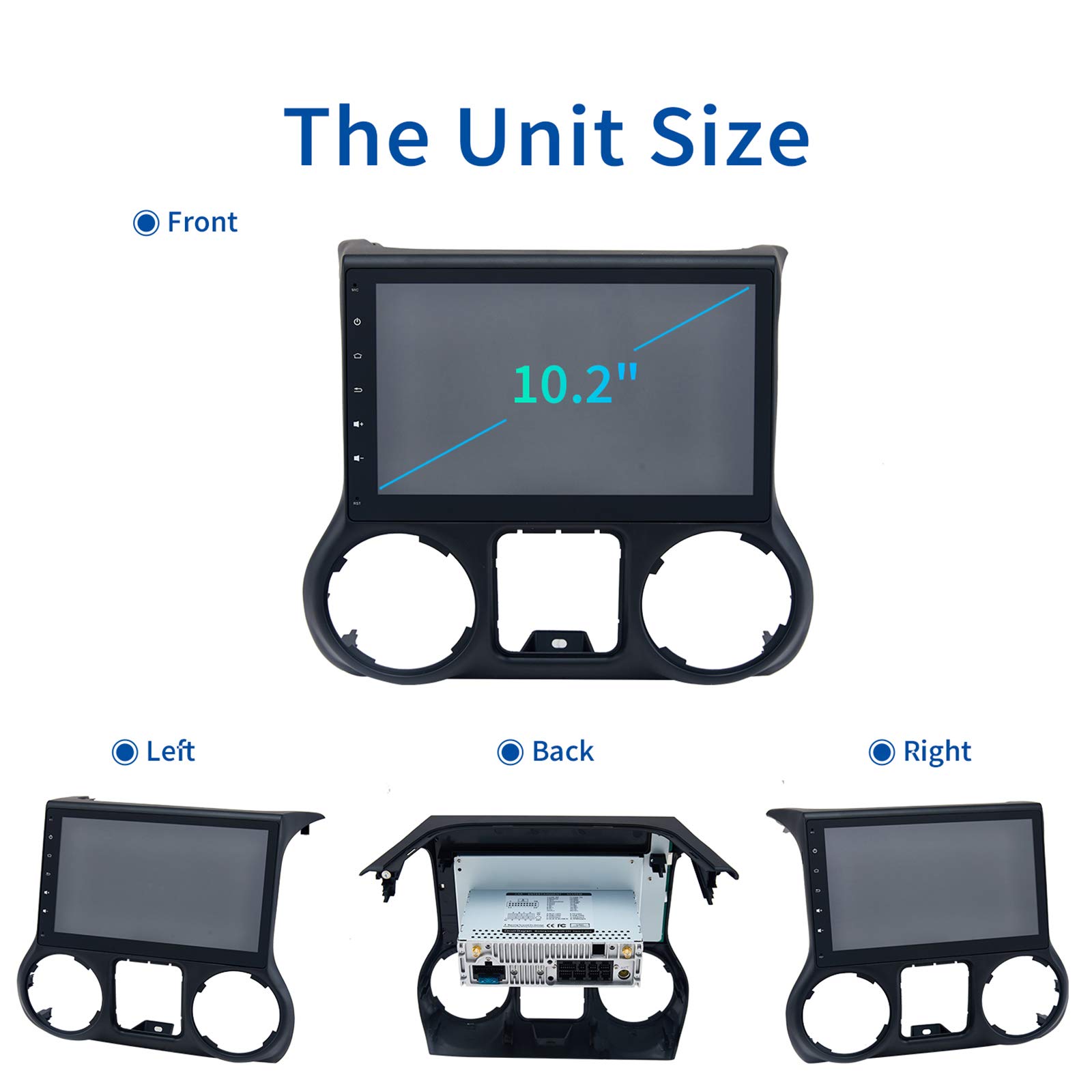 Dasaita Android Car Stereo for Jeep Wrangler Radio 2011 2012 2013 2014