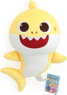 Pinkfong Baby Shark Singing Plush Toy – Official Musical Stuffed Animal, Plays Baby Shark Song (Doo Doo), Soft Interactive Plush for Toddlers Ages 1–3 (18 Months and Up), 13 Inch