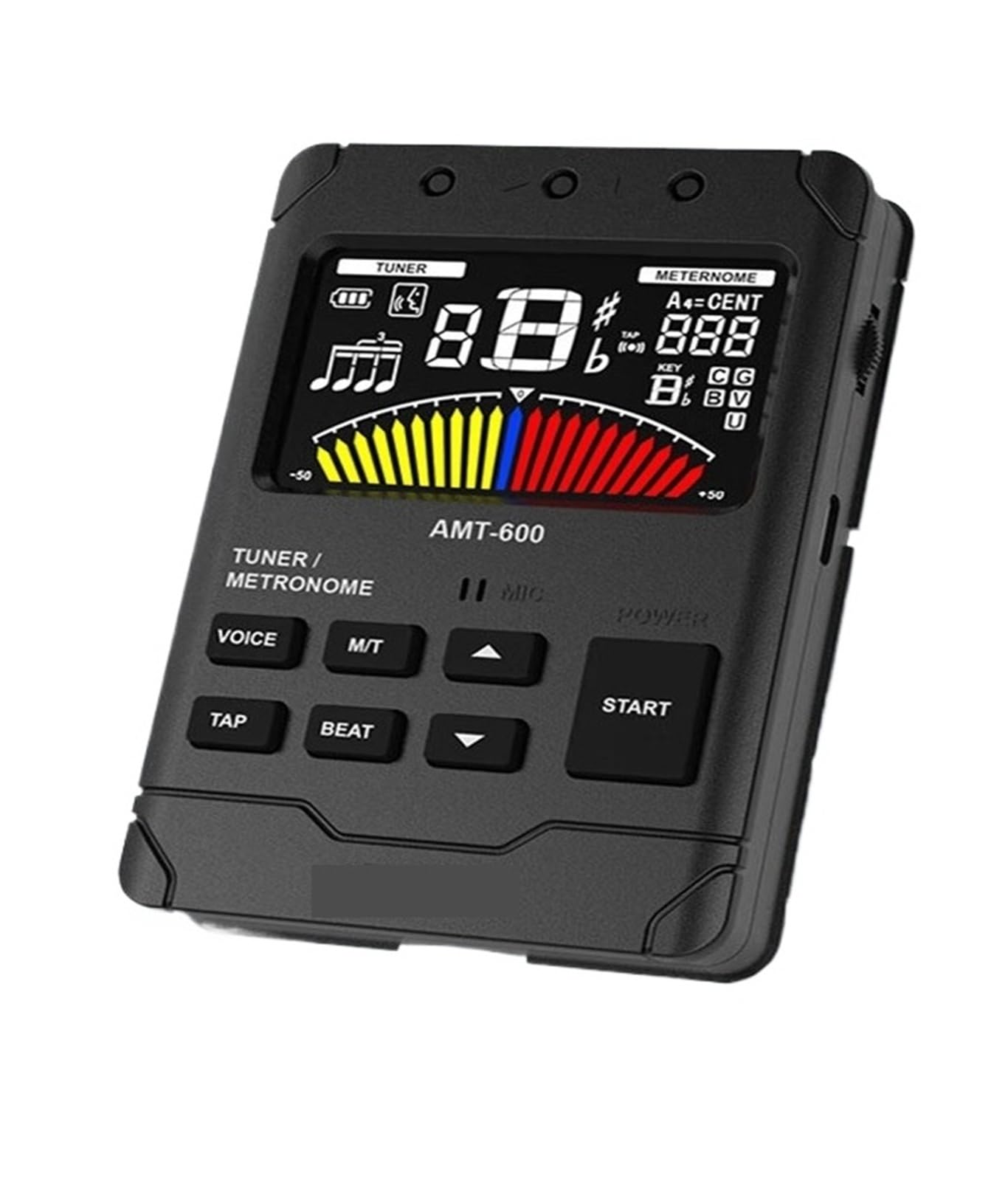 Métronome accordeur électronique rechargeable de précision avec fonction TAP