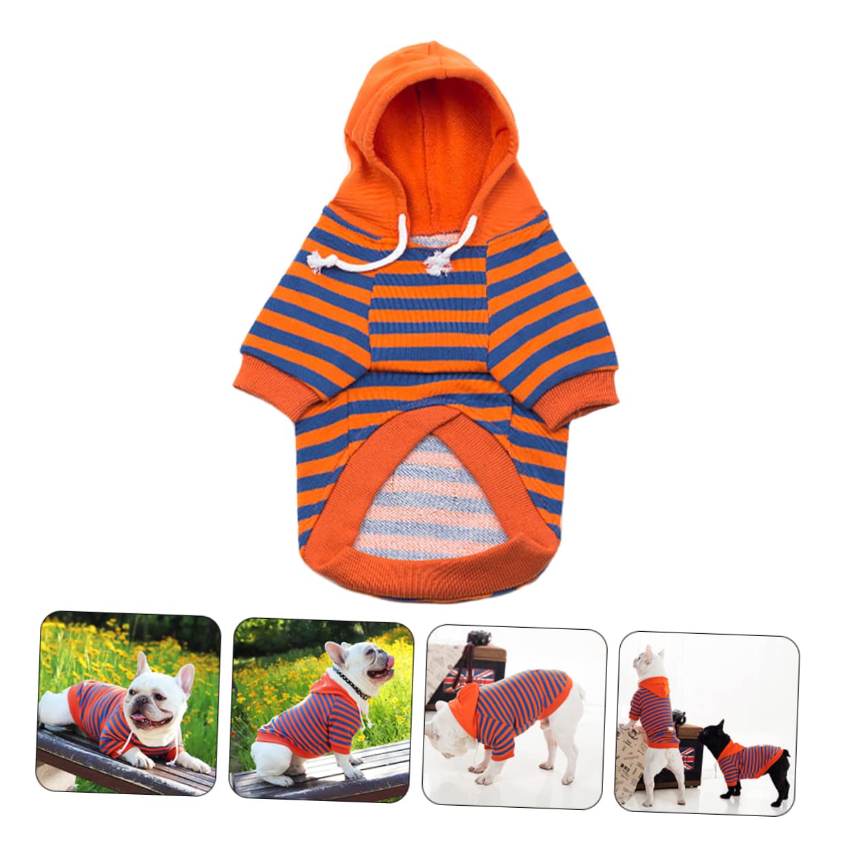 BESPORTBLE 3pezzi Maglietta Strisce Per Cani Cotone Traspirante Abbigliamento Per Animali Domestici Per Occasioni Speciali e Attività All Aperto Comoda e Alla Moda Varie Taglie