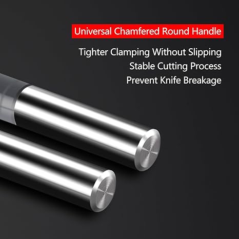 Tapered End Mill Cone Ball Nose Carbide Bit CNC Cutter 4Pcs/Pack R0.25~1.0 Tip 1/8 Shank CNC Spiral Router Bits 2 Flutes Tapered Ball Nose Bits for Engraving Milling 3D Relief Carving