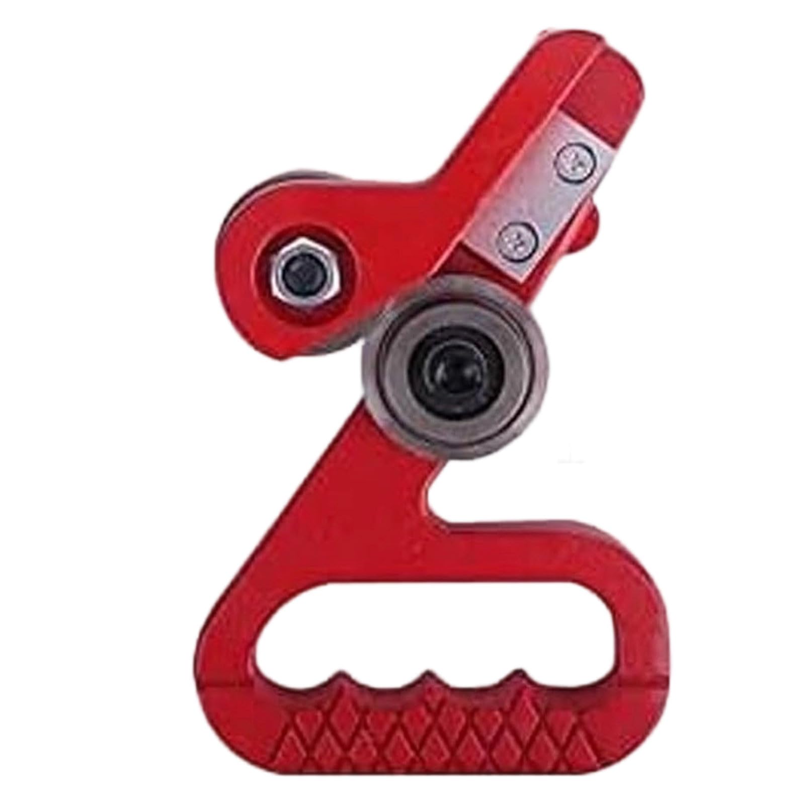 Máquina de corte de metal y vinilo, cortadora de chapa portátil, cortadora de ruedas hecha a mano, para acero y aluminio, herramienta de separación de placas (rojo, 19,6 cm)