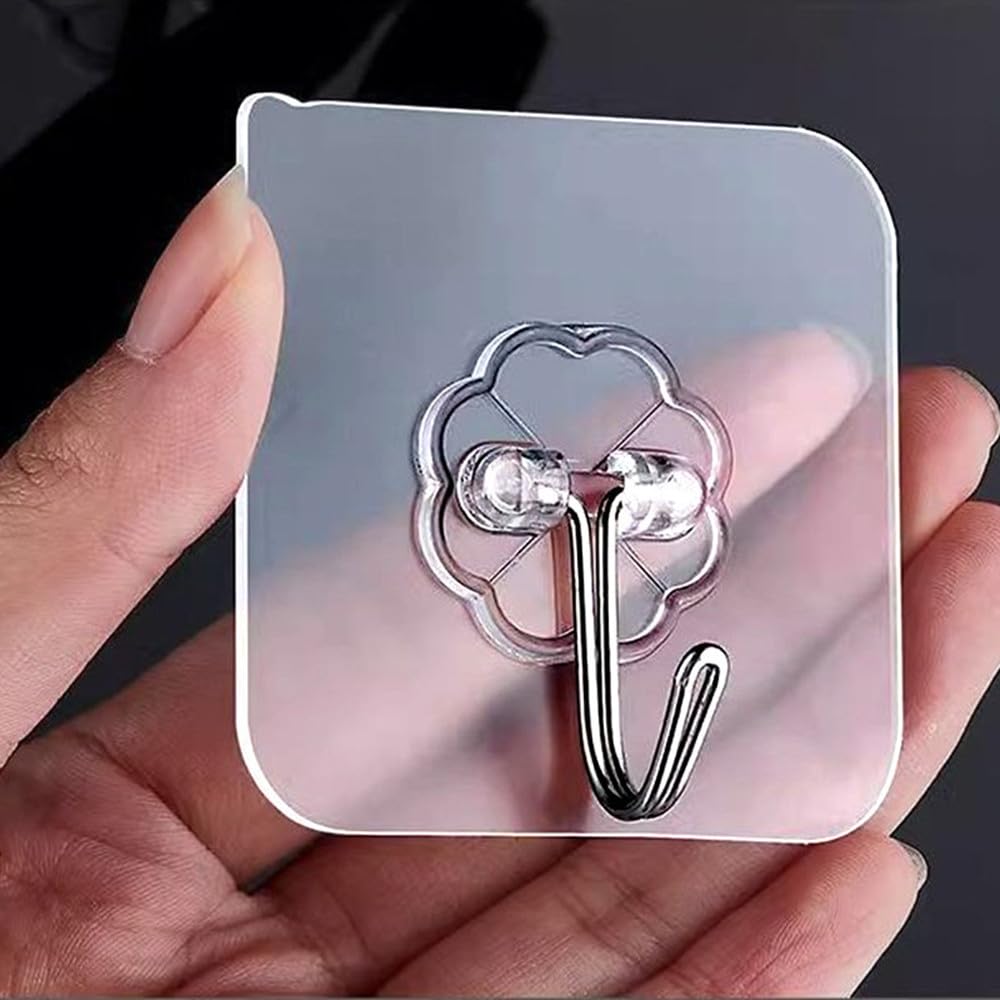 PAIDASHU Ganchos autoadhesivos, Ganchos para Colgar, Colgadores Adhesivos Resistentes, Paquete de 25 Ganchos de Pared Adhesivos, Máximo 10 kg, Sin Uñas, para Baño, Cocina, Toallas y Más