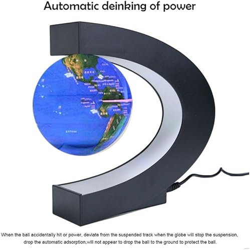 Miniatura 4 de Globo flotante multicolor cambiante lámpara de levitación magnética flotante mapa del mundo globos eléctricos para el hogar y la oficina escritorio