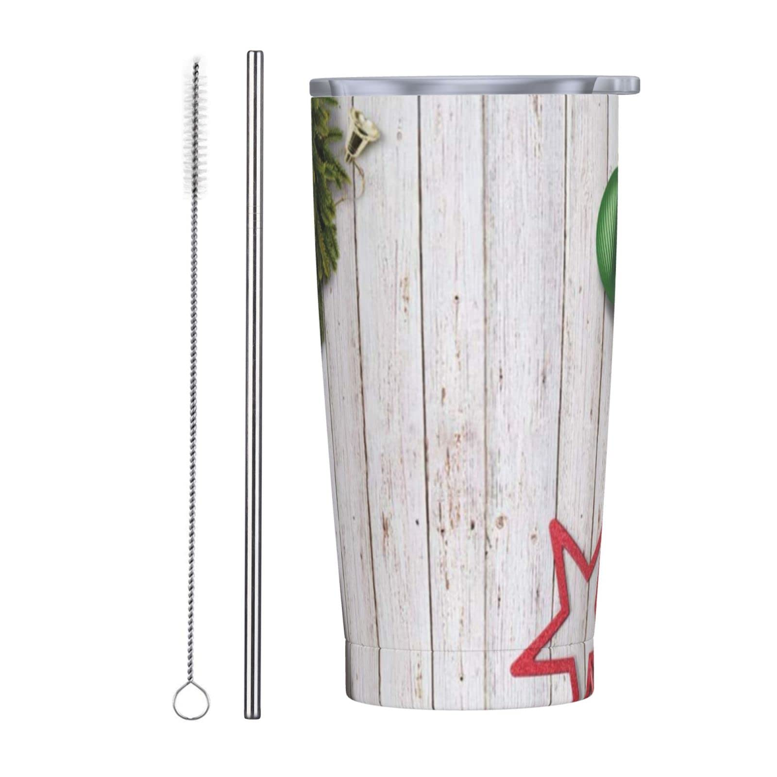 Gobelet acier inoxydable double paroi isotherme 591 ml Merry Christmas