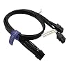 COMeap 12 Pin GPU Cable for EVGA Seasonic PSUs, Dual PCIe 8 Pin Male to Mini 12 Pin for NVIDIA GeForce RTX 30 Series GPU Power Adapter Extension 25-inch63cm